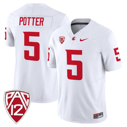 Men's Washington State Cougars 2025 Vapor Limited Jersey - All Stitched
