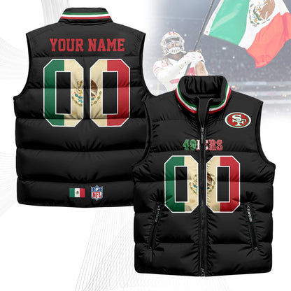 Custom SF Mexico Puffer Vest-DTD