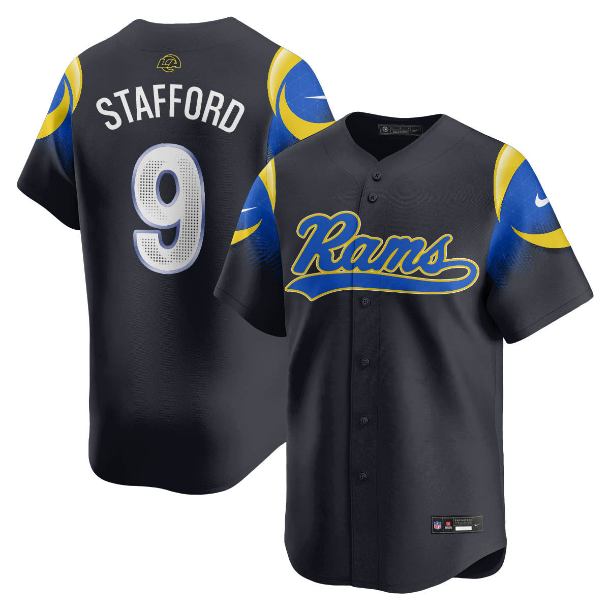 LAR Rivalry Series Baseball Jersey - All Stitched-DTD
