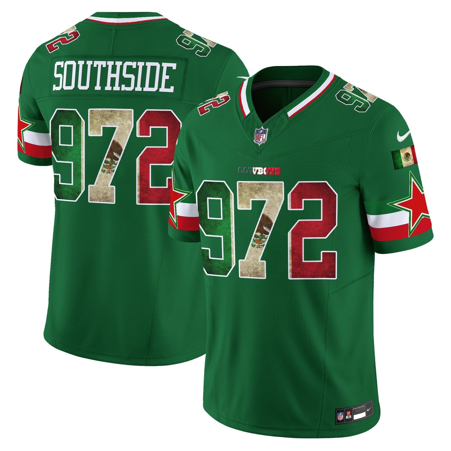 Men's Dallas Cowboys Mexico Vapor Limited Jersey V3 - All Stitched
