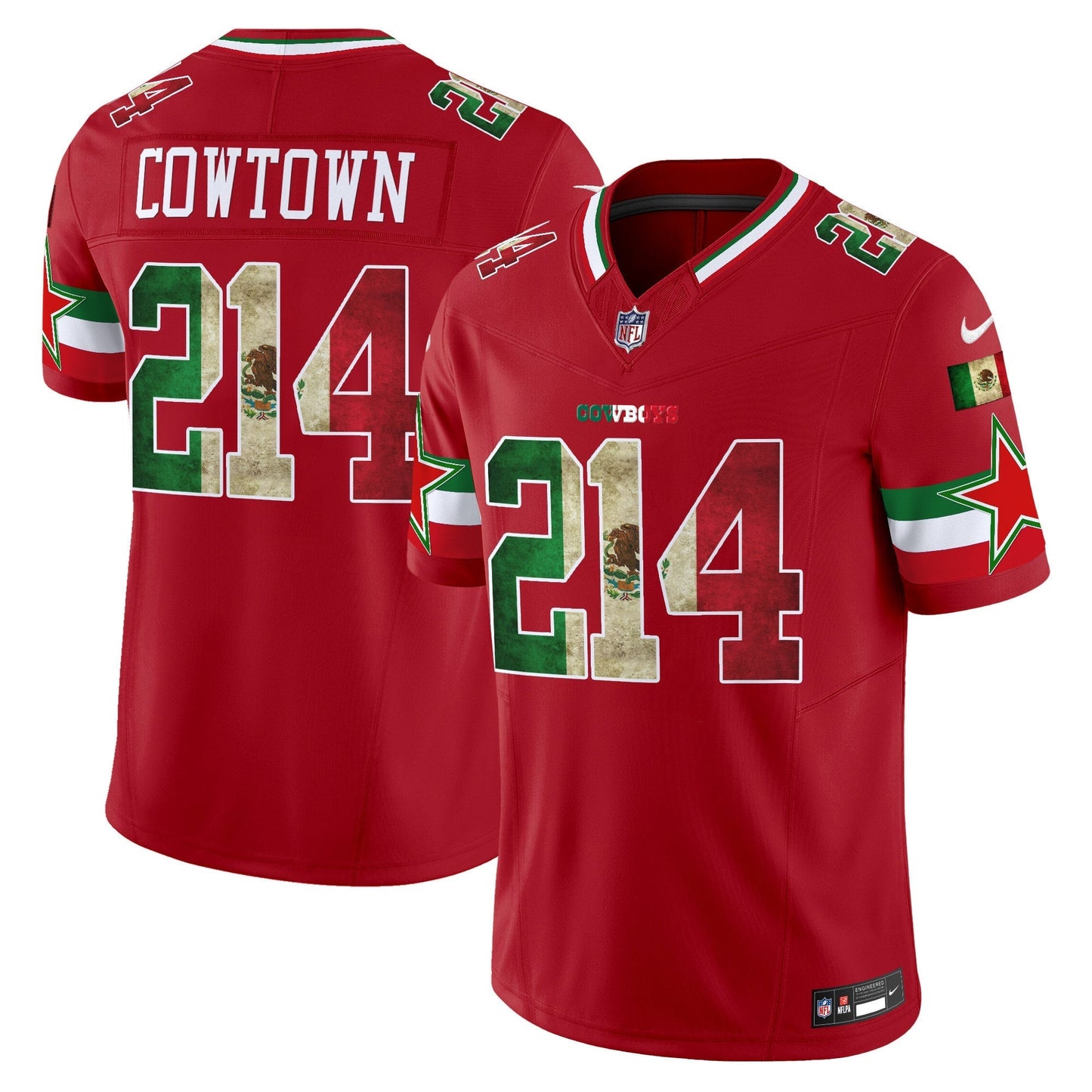 Men's Dallas Cowboys Mexico Vapor Limited Jersey V3 - All Stitched