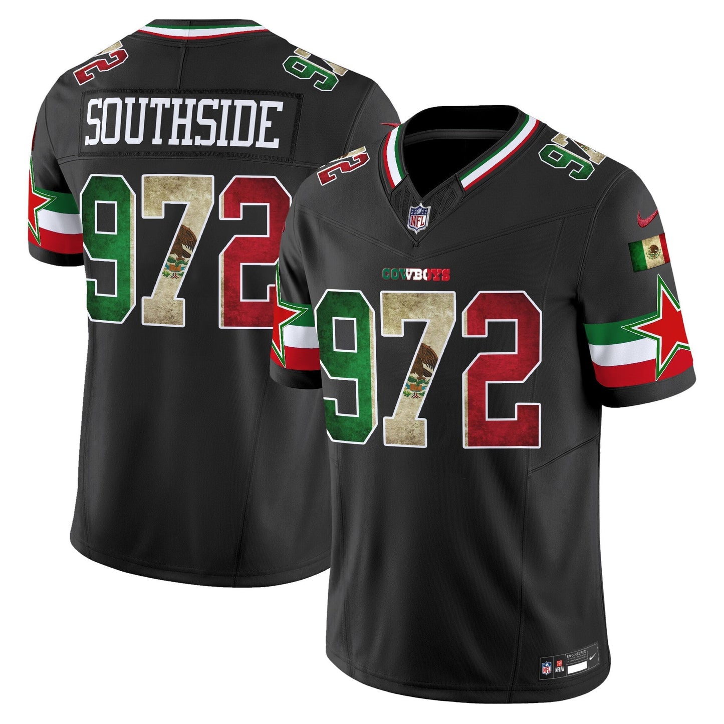 Men's Dallas Cowboys Mexico Vapor Limited Jersey V3 - All Stitched