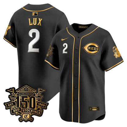 Men's Cincinnati Reds 150th Anniversary Patch Vapor Premier Limited Jersey - All Stitched