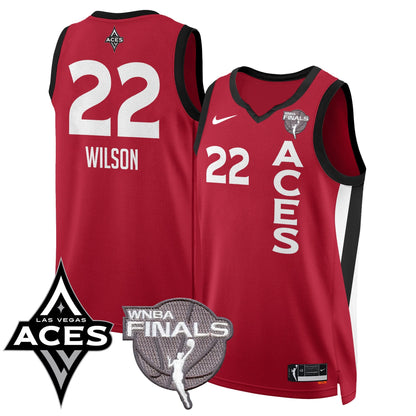 Las Vegas Aces 2025 WNBA Finals Jersey - All Stitched-DTD