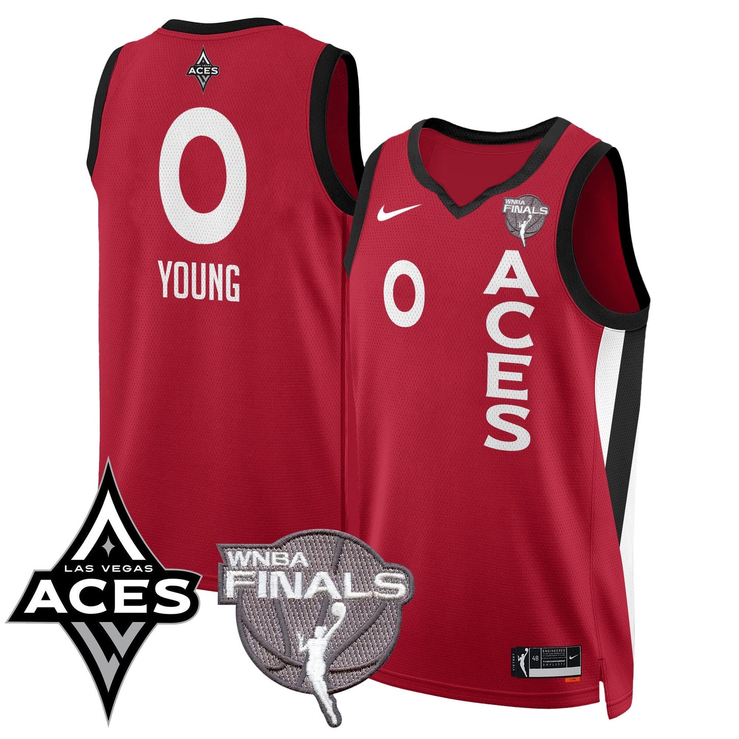 Las Vegas Aces 2025 WNBA Finals Jersey - All Stitched-DTD