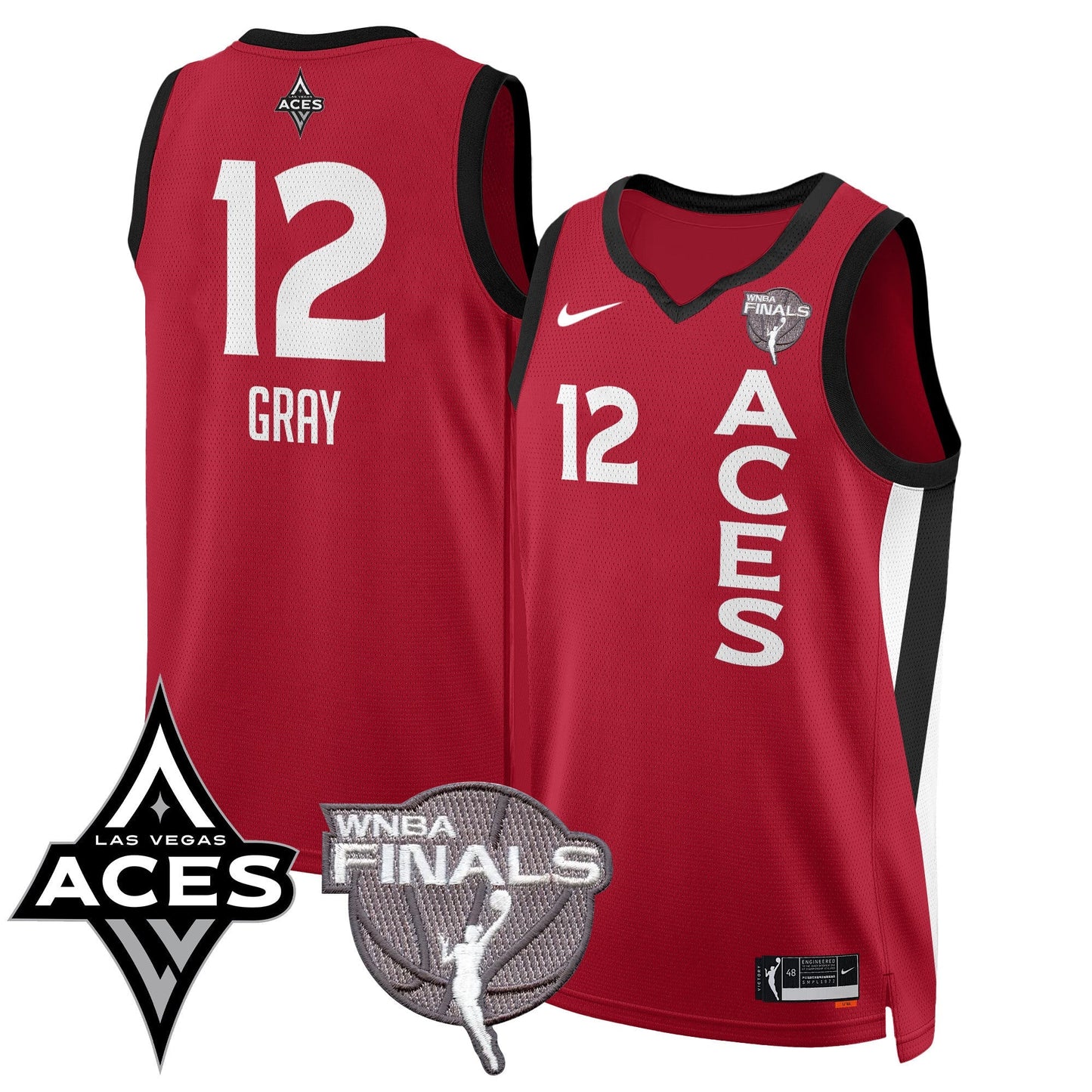 Las Vegas Aces 2025 WNBA Finals Jersey - All Stitched-DTD