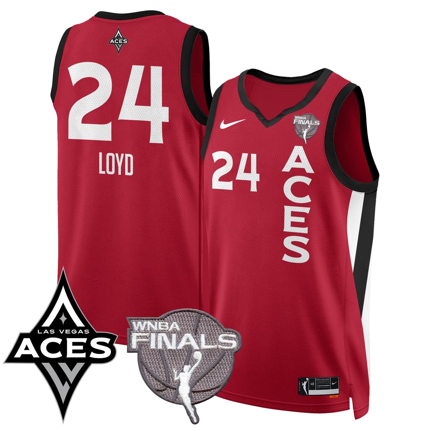 Las Vegas Aces 2025 WNBA Finals Jersey - All Stitched-DTD