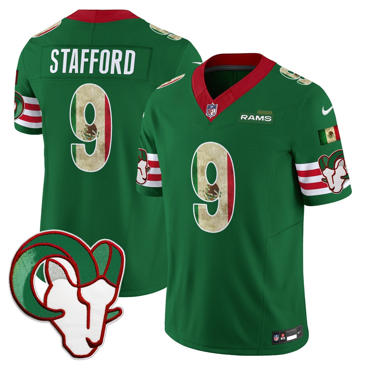 Men's Los Angeles Rams 2025 Mexico Vapor Limited Jersey - All Stitched