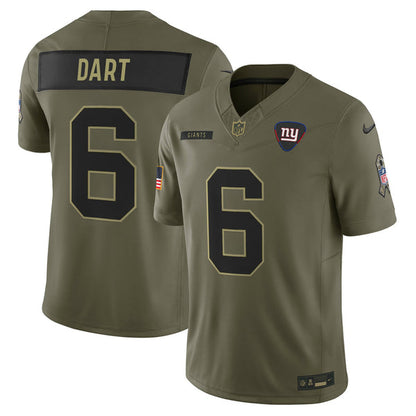 Jaxson Dart #6 NYG Jersey - All Stitched N1-DTD
