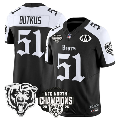 CHI 'Gothic Midway Legacy' NFC North Champions Patch Vapor Limited Jersey - All Stitched-DTD