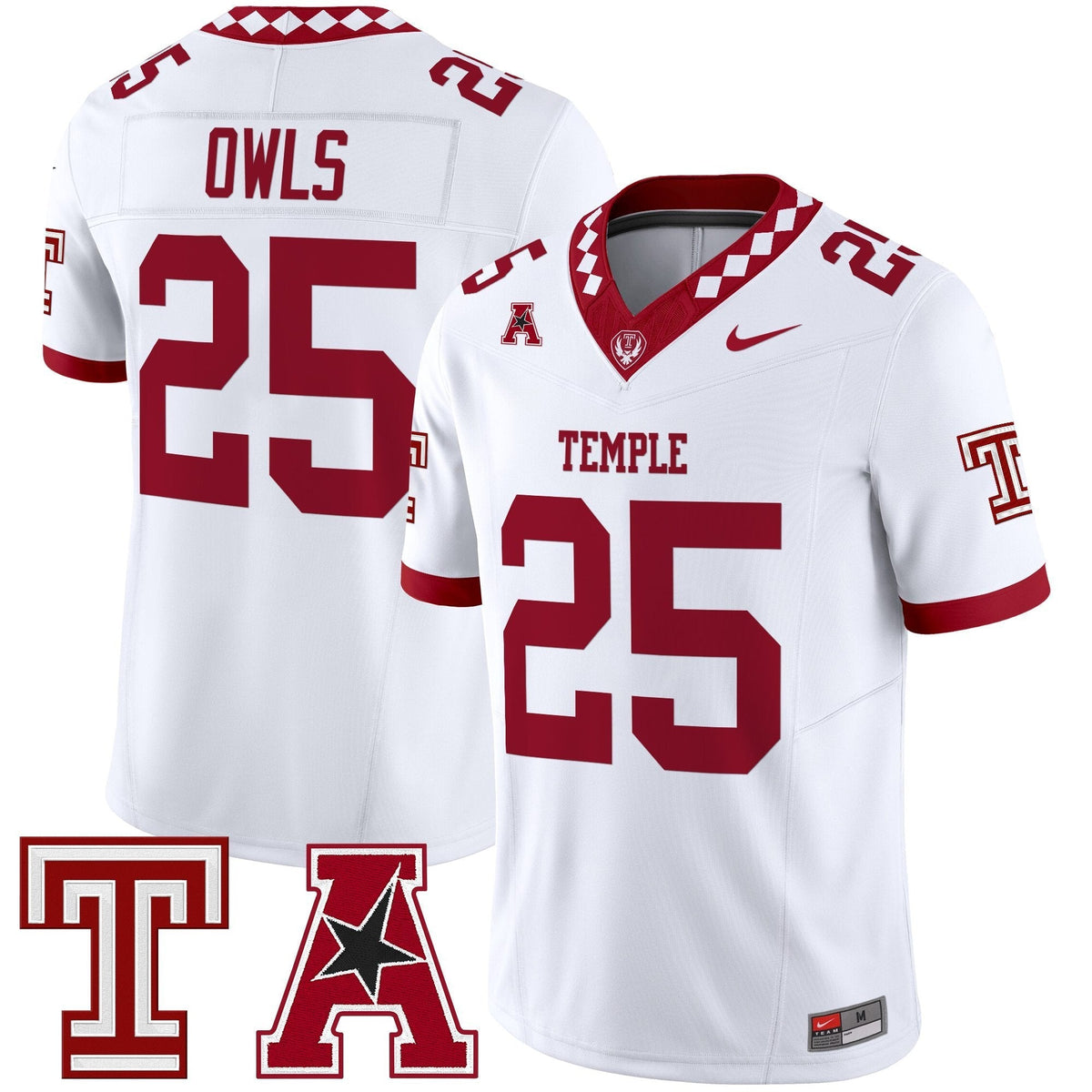 Men's Temple Owls 2025 Vapor Limited Jersey - All Stitched