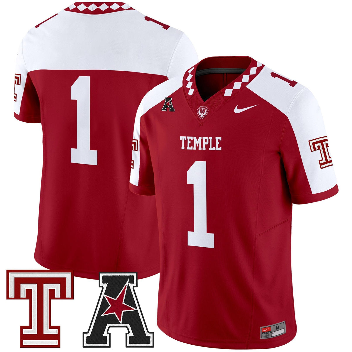 Men's Temple Owls 2025 Vapor Limited Jersey - All Stitched
