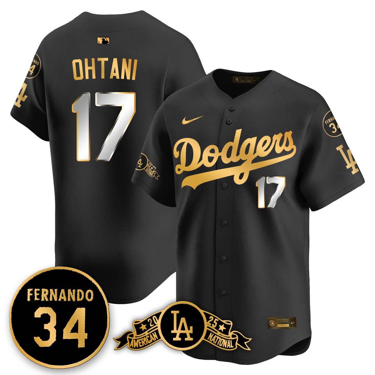 LAD 2025 National League Champions Jersey - All Stitched-DTD
