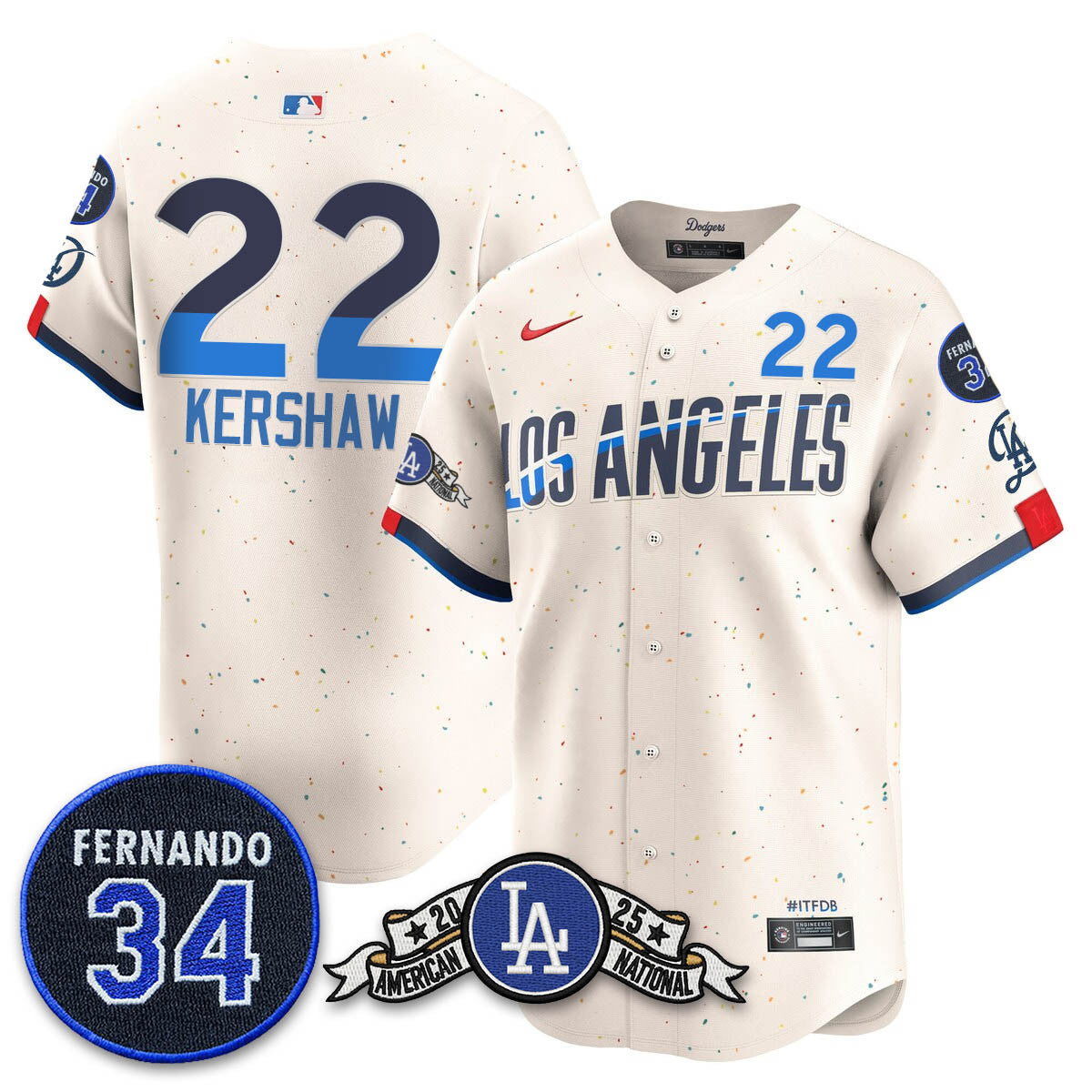 LAD 2025 National League Champions Jersey - All Stitched-DTD