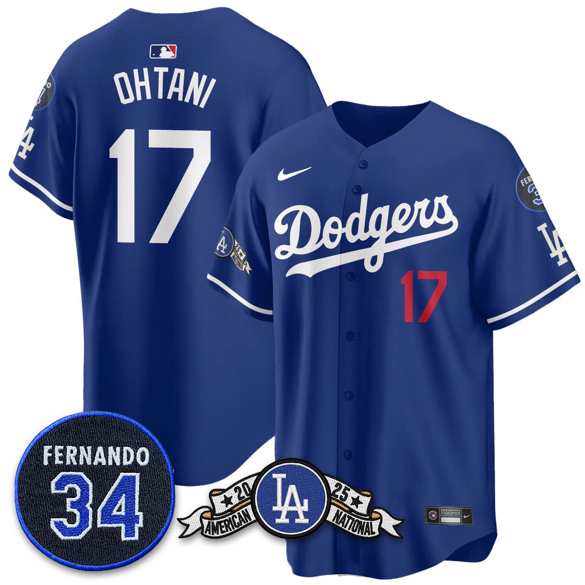 LAD 2025 National League Champions Jersey - All Stitched-DTD