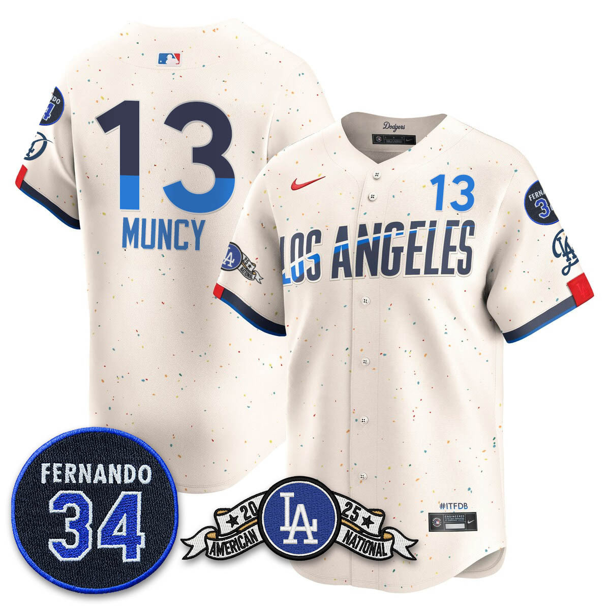 LAD 2025 National League Champions Jersey - All Stitched-DTD
