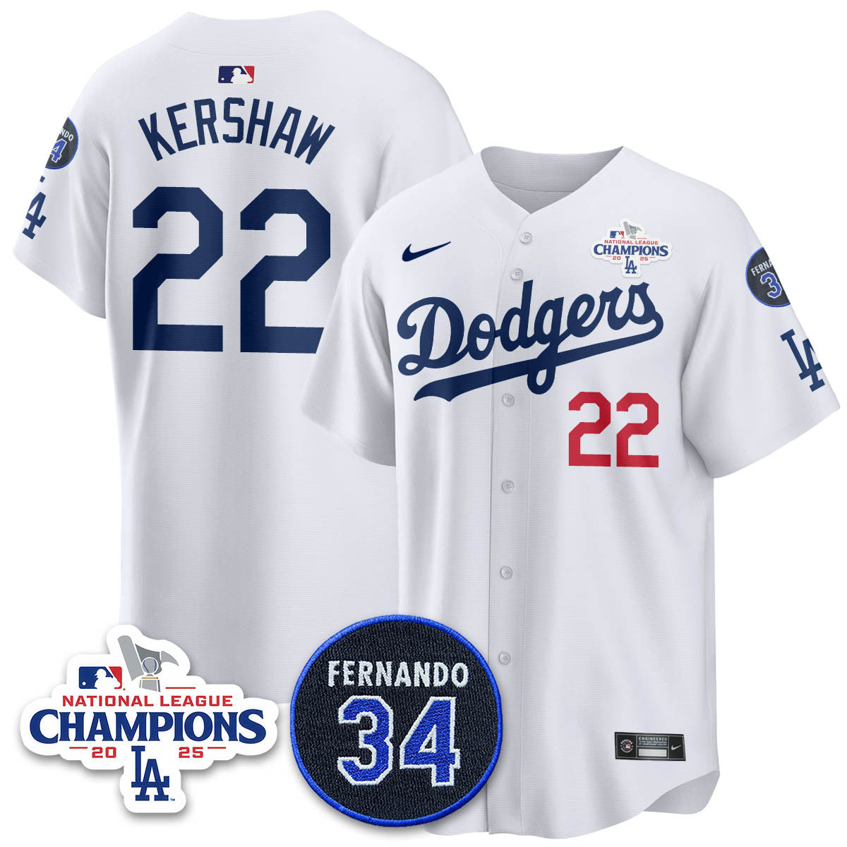 LAD 2025 NL Champions Jersey - All Stitched-DTD