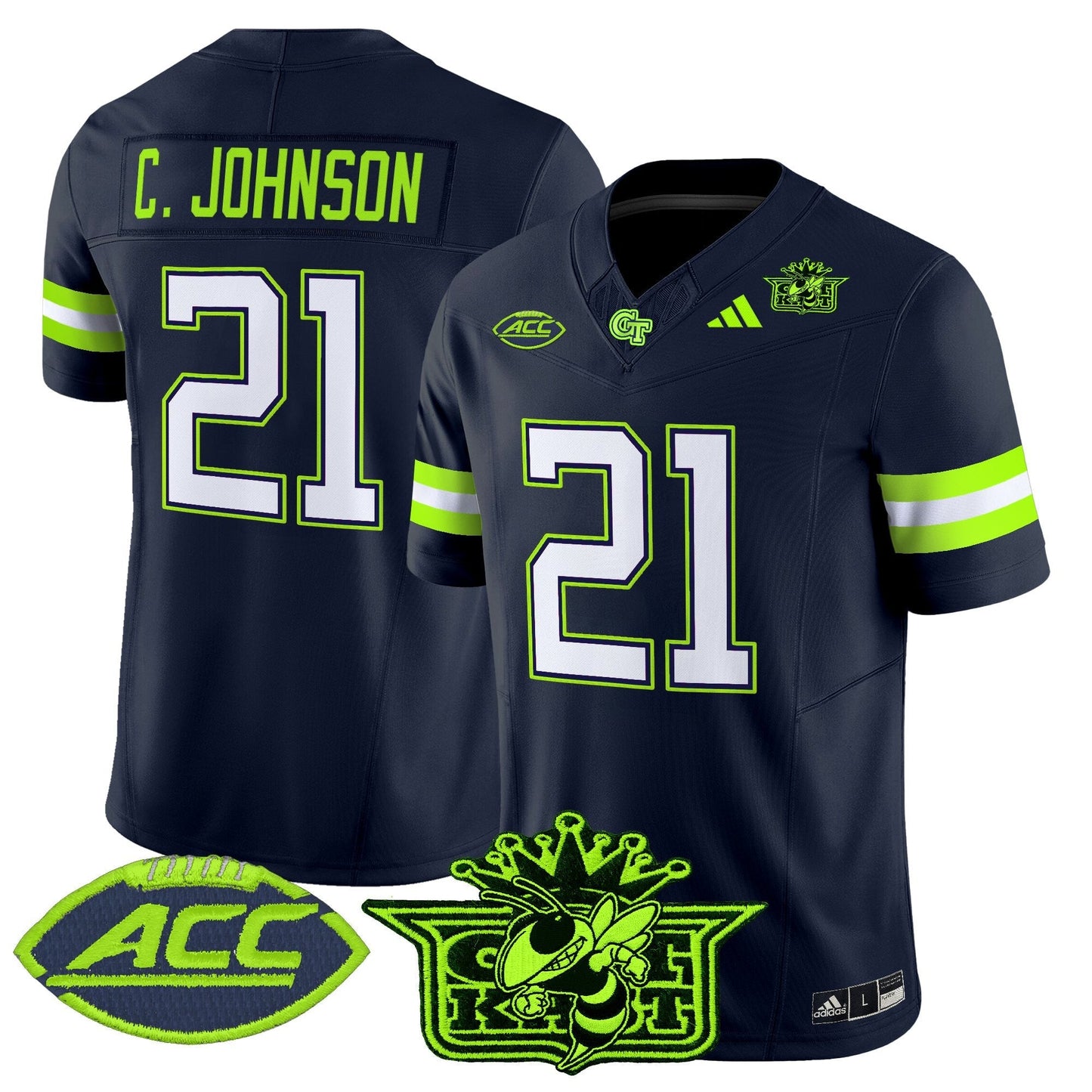 Men's Outkast x Georgia Tech Yellow Jackets 2025 Atliens Vapor Limited Jersey - All Stitched