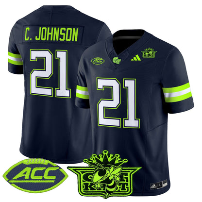Men's Outkast x Georgia Tech Yellow Jackets 2025 Atliens Vapor Limited Jersey - All Stitched