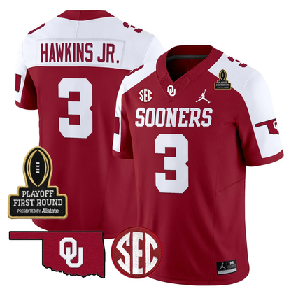 OU 2025 Playoff First Round Patch Jersey - All Stitched-DTD