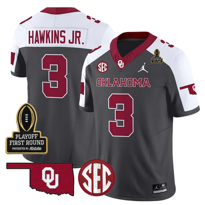 OU 2025 Playoff First Round Patch Jersey - All Stitched-DTD