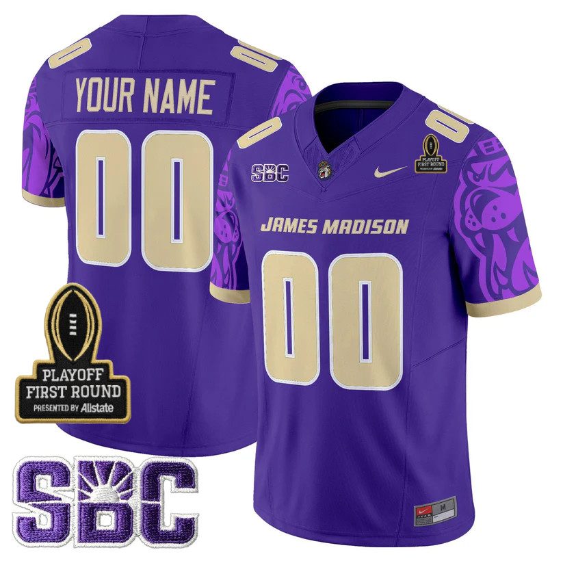 Custom JMD 2025 Playoff First Round Patch Jersey - All Stitched-DTD
