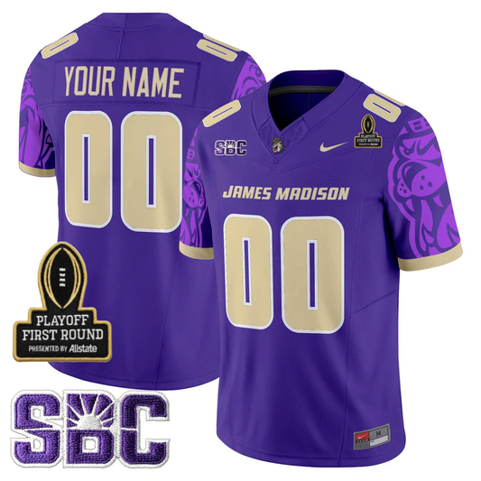 Custom JMD 2025 Playoff First Round Patch Jersey - All Stitched-DTD