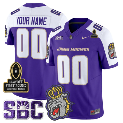 Custom JMD 2025 Playoff First Round Patch Jersey - All Stitched-DTD