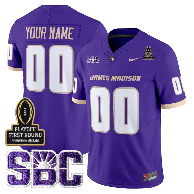 Custom JMD 2025 Playoff First Round Patch Jersey - All Stitched-DTD