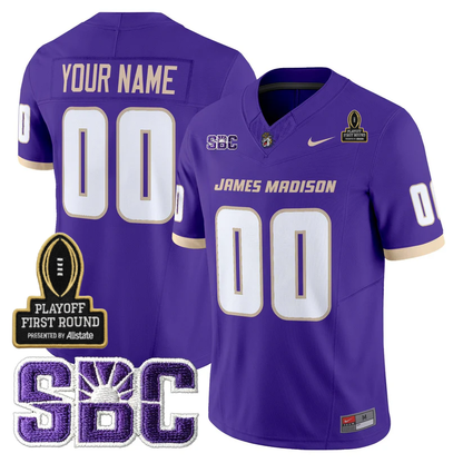 Custom JMD 2025 Playoff First Round Patch Jersey - All Stitched-DTD