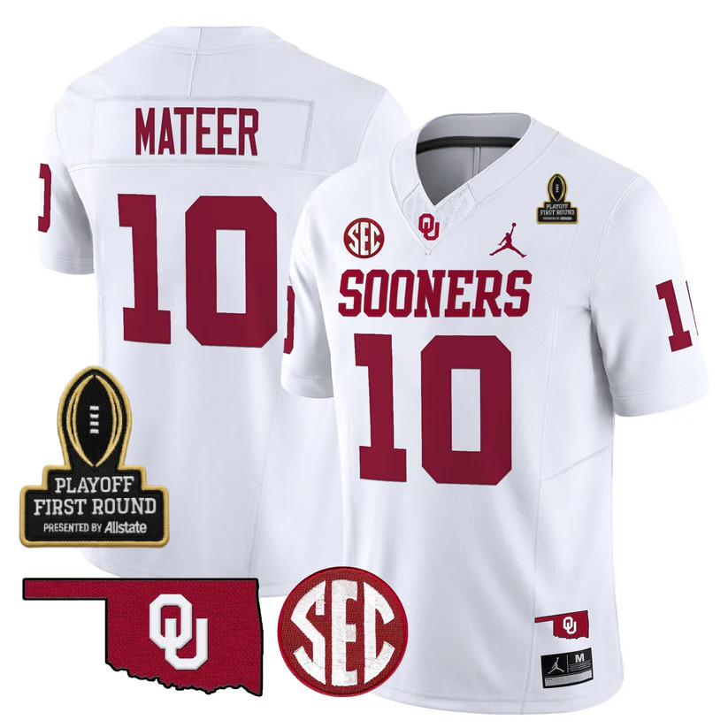 OU 2025 Playoff First Round Patch Jersey - All Stitched-DTD