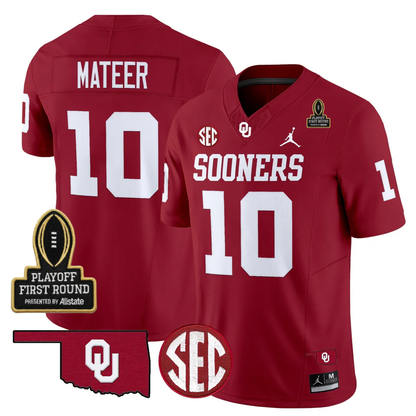 OU 2025 Playoff First Round Patch Jersey - All Stitched-DTD