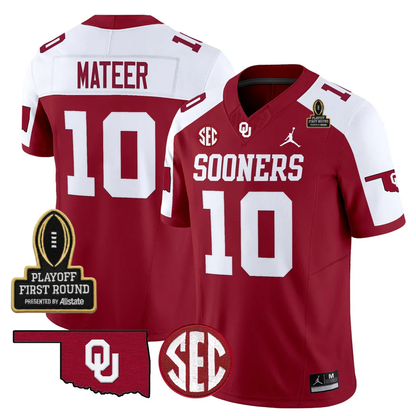OU 2025 Playoff First Round Patch Jersey - All Stitched-DTD