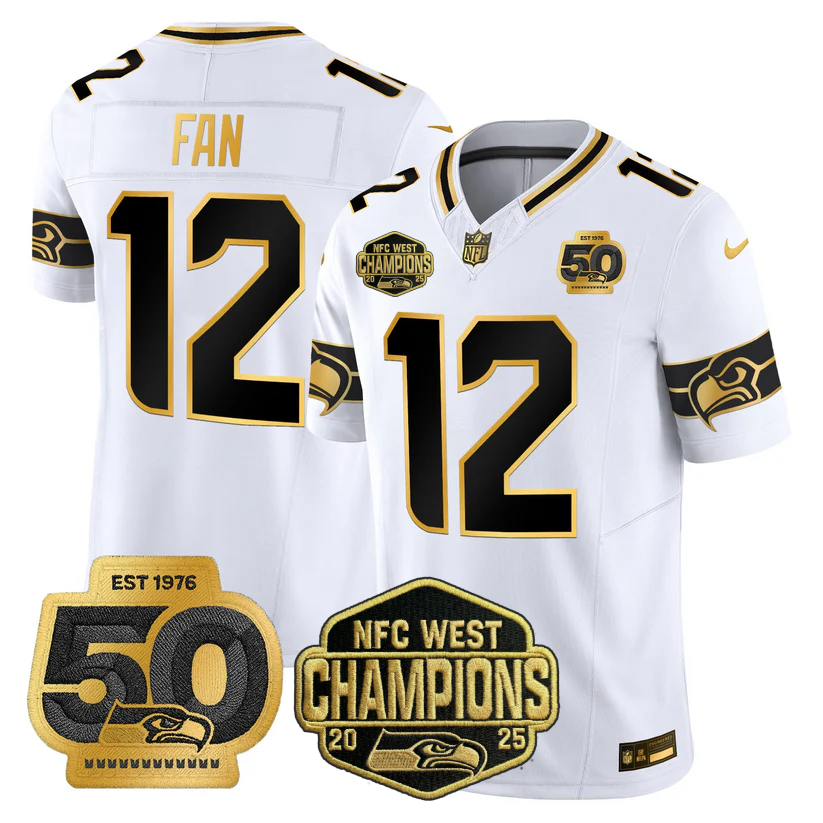 SEA 2026 NFC West Champions Limited Jersey - 50th Season Patch - All Stitched-DTD