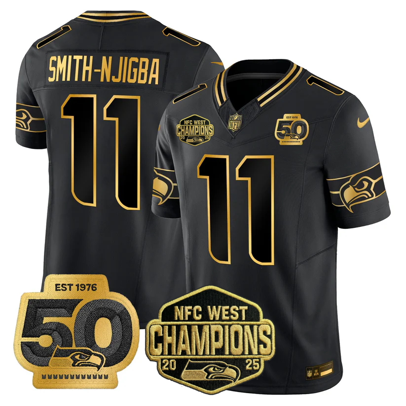 SEA 2026 NFC West Champions Limited Jersey - 50th Season Patch - All Stitched n2-DTD