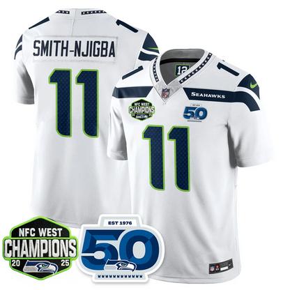 SEA 2026 NFC West Champions Limited Jersey - 50th Season Patch - All Stitched-DTD