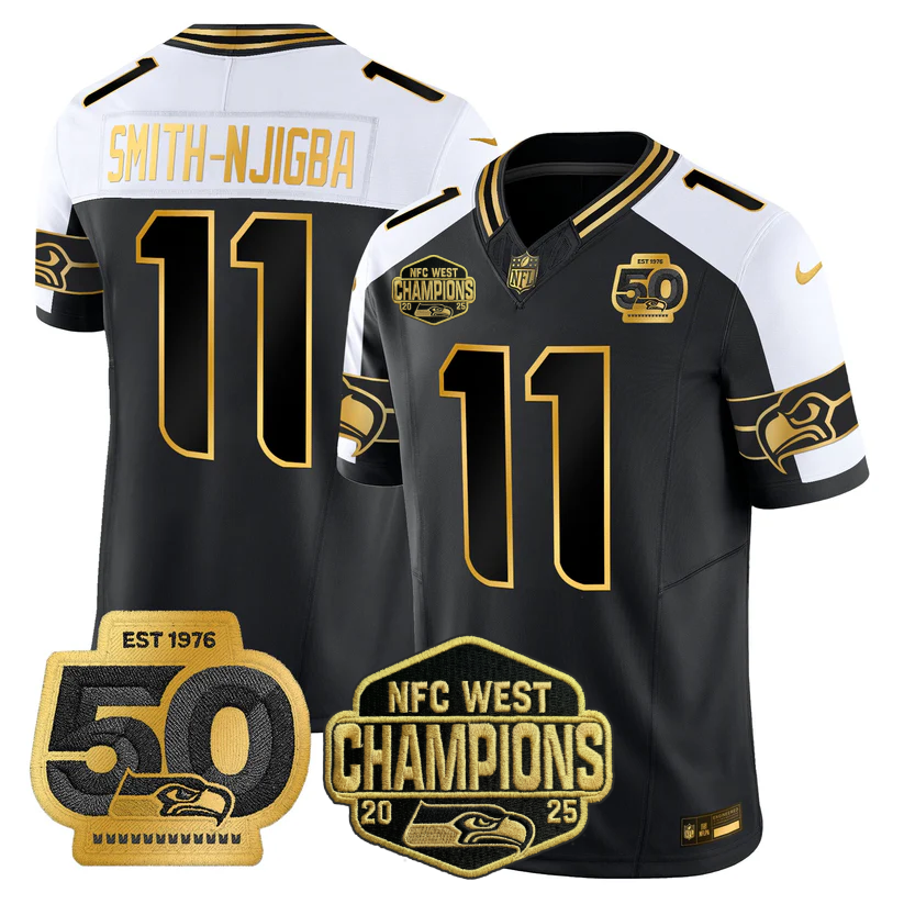 SEA 2026 NFC West Champions Limited Jersey - 50th Season Patch - All Stitched-DTD