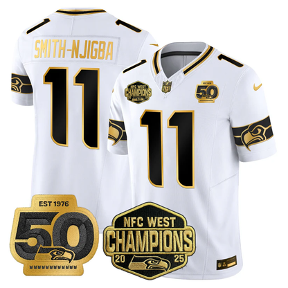 SEA 2026 NFC West Champions Limited Jersey - 50th Season Patch - All Stitched n2-DTD