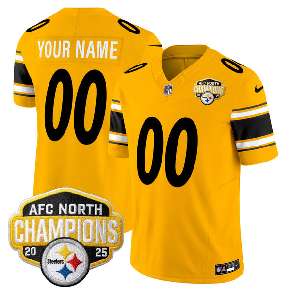Custom PIT AFC North Division Champions Vapor Limited Jersey N1 - All Stitched-DTD