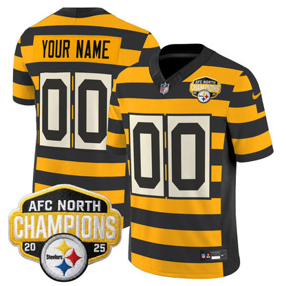 Custom PIT AFC North Division Champions Vapor Limited Jersey N1 - All Stitched-DTD