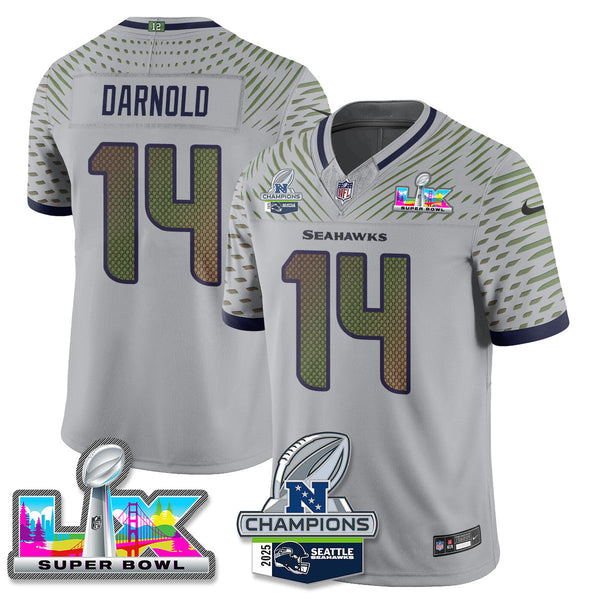 SEA 2025 Vapor Limited Jersey - NFC Champions Limited Patch - All Stitched n10-DTD
