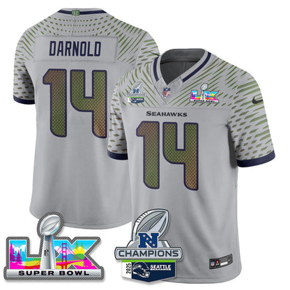 SEA 2025 Vapor Limited Jersey - NFC Champions Limited Patch - All Stitched n10-DTD