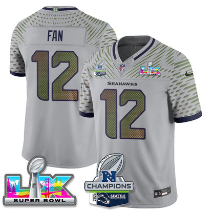 SEA 2025 Vapor Limited Jersey - NFC Champions Limited Patch - All Stitched n10-DTD