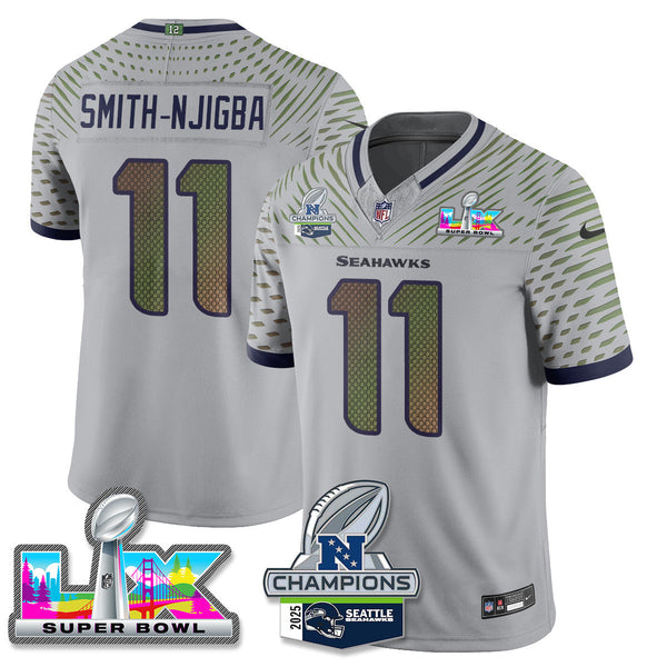 SEA 2025 Vapor Limited Jersey - NFC Champions Limited Patch - All Stitched n10-DTD