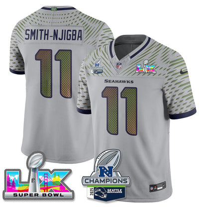SEA 2025 Vapor Limited Jersey - NFC Champions Limited Patch - All Stitched n10-DTD