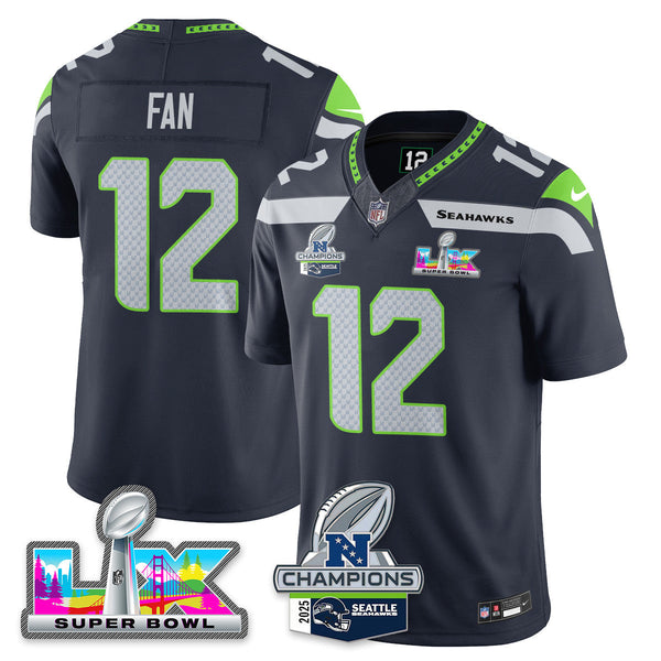SEA 2025 Vapor Limited Jersey - NFC Champions Limited Patch - All Stitched n10-DTD