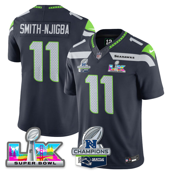SEA 2025 Vapor Limited Jersey - NFC Champions Limited Patch - All Stitched n10-DTD