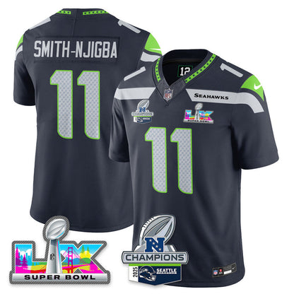 SEA 2025 Vapor Limited Jersey - NFC Champions Limited Patch - All Stitched n10-DTD