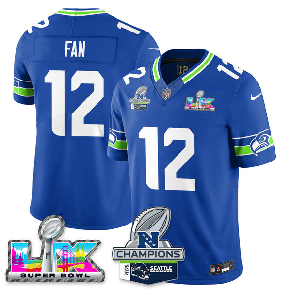 SEA 2025 Vapor Limited Jersey - NFC Champions Limited Patch - All Stitched n10-DTD