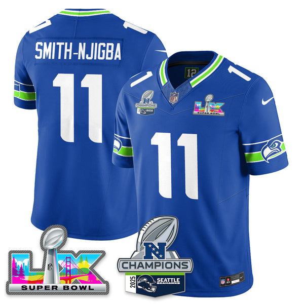 SEA 2025 Vapor Limited Jersey - NFC Champions Limited Patch - All Stitched n10-DTD